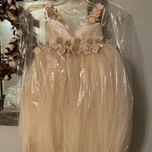 Flower girl dress, size 2